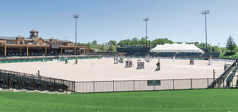 Die Teilprüfungen Concours Complet und Para-Equestrian Dressage finden in dieser Arena statt. 